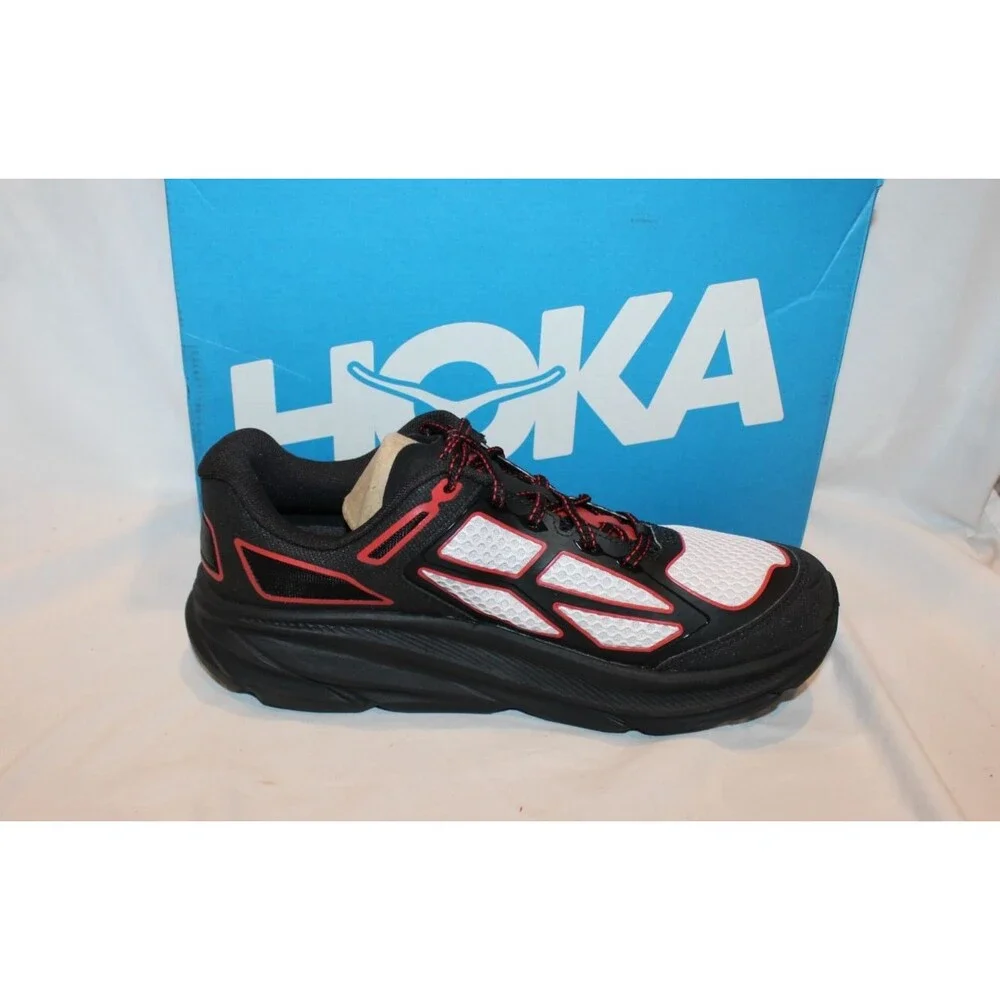 Hoka One Clifton One 9 Athletic Running Sneakers BCRS BLACK RED MEN 8 WOMEN 9